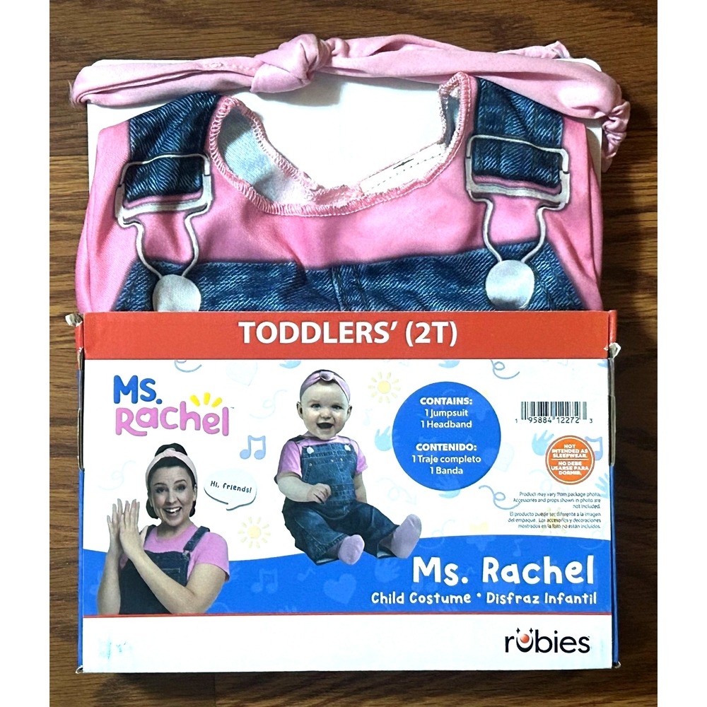 Ms. Rachel Toddler Halloween Costume by Rubies Girls Size 2T New